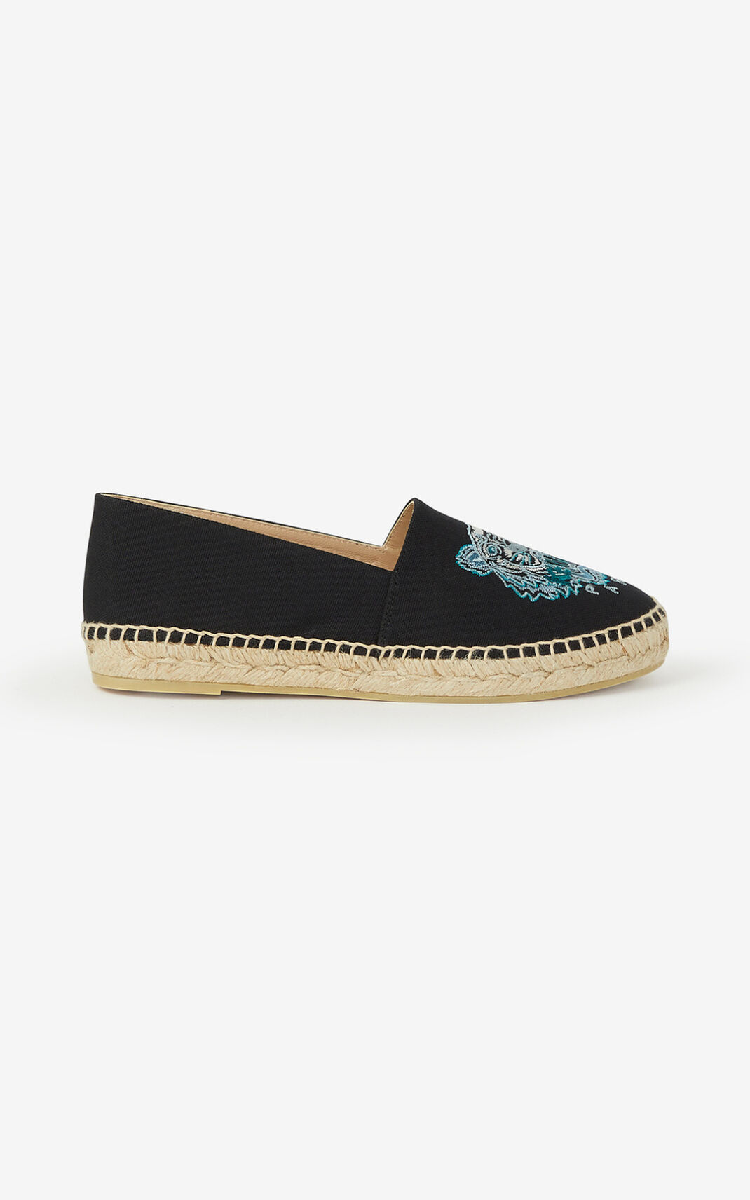 Kenzo Canvas Tiger Espadrile Ženske - Crne - Hrvatska HJIEAV346